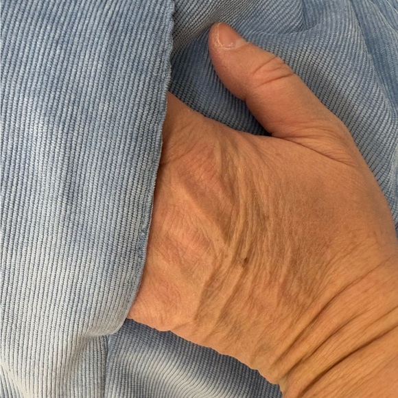 NEW Alfred Dunner Corduroy Pants 14P Comfort Elastic Waist Short Wedgewood Blue - Picture 10 of 11